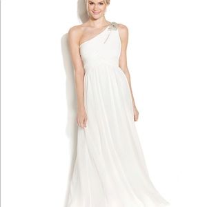 calvin klein one shoulder gown